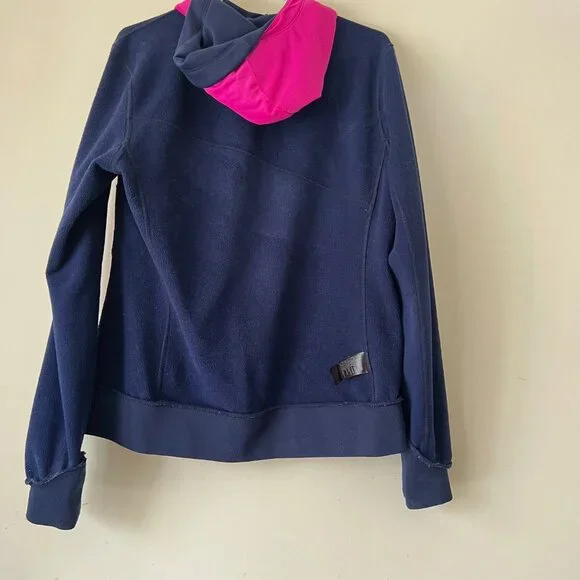The North Face Hoodie in Navy Blue and Hot Pink Accent, Size M - Picture 9 of 14